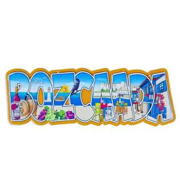 Bozcaada Themed Myros Local Polyester Refrigerator Magnet - 5