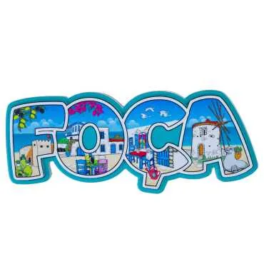 Foça Themed Myros Local Polyester Refrigerator Magnet - 3
