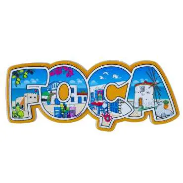 Foça Themed Myros Local Polyester Refrigerator Magnet - 5