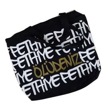 Fethiye Themed Classic Beach Bag - 5