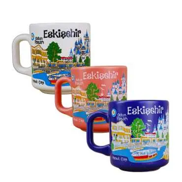 Eskişehir Temalı Yöresel Seramik Kapuçino Kupa - 2