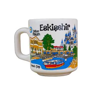 Eskişehir Temalı Yöresel Seramik Kapuçino Kupa - 4