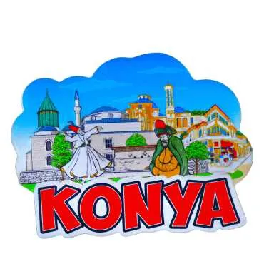 Konya Themed Myros Local Polyester Refrigerator Magnet - 10