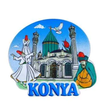 Konya Themed Myros Local Polyester Refrigerator Magnet - 5