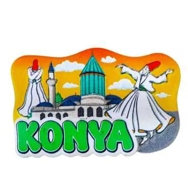 Konya Themed Myros Local Polyester Refrigerator Magnet - 4
