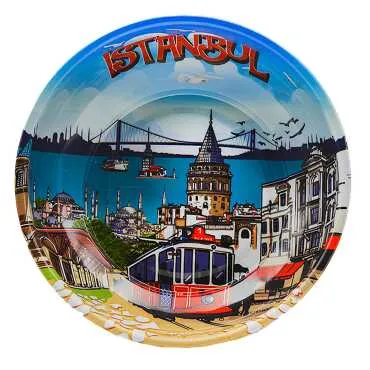 Istanbul Themed Metal Bowl 95 mm - 2
