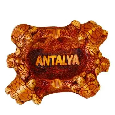 Antalya Themed Plaster Turtle Ashtray