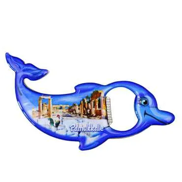 Pamukkale Temalı Myros Metal Yunus Açacak Magnet 102x67 mm