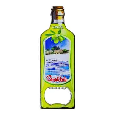 Pamukkale Temalı Myros Metal Yağ Şişesi Açacak Magnet 115x39 mm