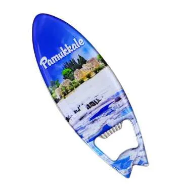 Pamukkale Temalı Myros Metal Sörf Açacak Magnet 128x45 mm - Standart - 2