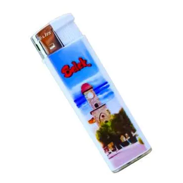 Belek Themed UV Plastic White Printed Lighter - 5
