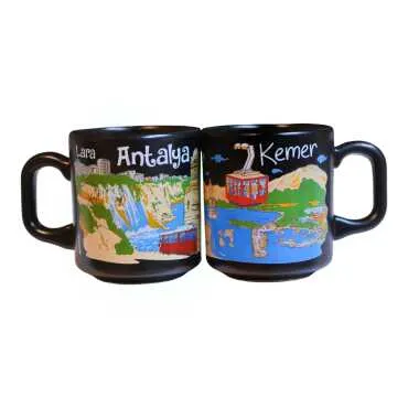 Antalya Temalı Kaşıklı Kapuçino Kupa Kutulu - 8