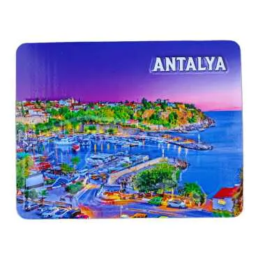 Antalya Themed Embossed PVC Refrigerator Magnet 70x90 mm