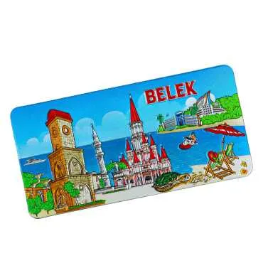 Belek Temalı Metalize Magnet 50*100 Mm  - 9