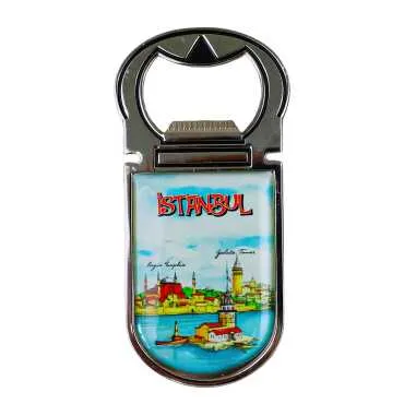 İstanbul Temalı Myros Metal Açacak Magnet 40x90 mm - 3
