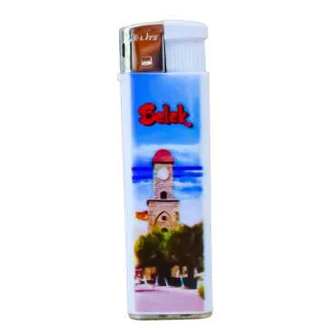 Belek Themed UV Plastic White Printed Lighter - 4