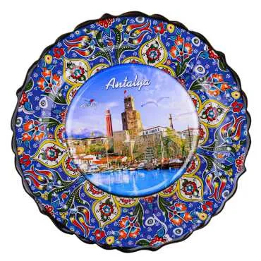 Antalya Themed Myros Ceramic Picture Plate 18 cm - 4