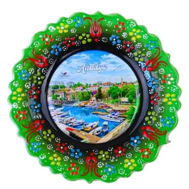 Antalya Themed Myros Ceramic Picture Plate 18 cm - 5