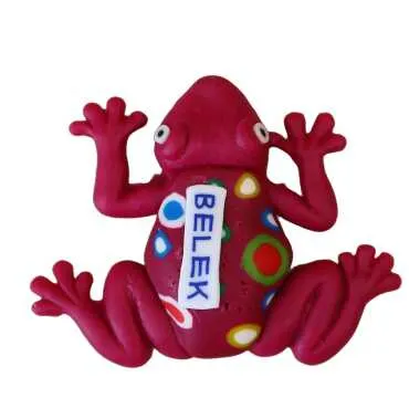 Belek Themed Frog Fimo Refrigerator Magnet - 5