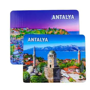 Antalya Themed Embossed PVC Refrigerator Magnet 70x90 mm - 2