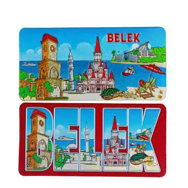 Belek Temalı Metalize Magnet 50*100 Mm  - 2