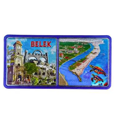 Belek Temalı Metalize Magnet 50*100 Mm  - 3