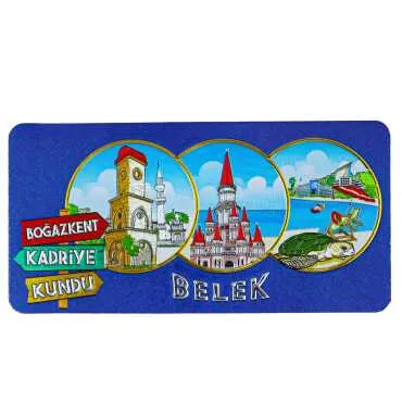 Belek Temalı Metalize Magnet 50*100 Mm  - 8