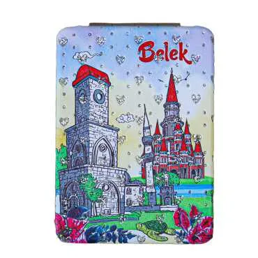 Belek Temalı Myros Dikdörtgen Pu Ayna