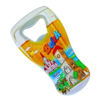 Belek Themed Myros Beer Glass Bottle Opener Refrigerator Magnet 52x97 mm - Standart - 2