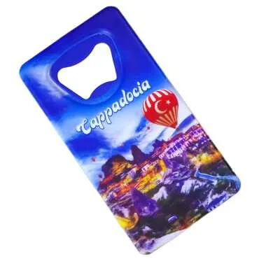 Cappadocia Themed UV Printed Rectangular Bottle Opener - Standart - 2