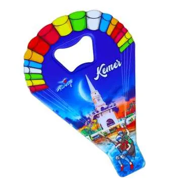 Kemer Themed UV Printed Parachute Bottle Opener - Standart - 2
