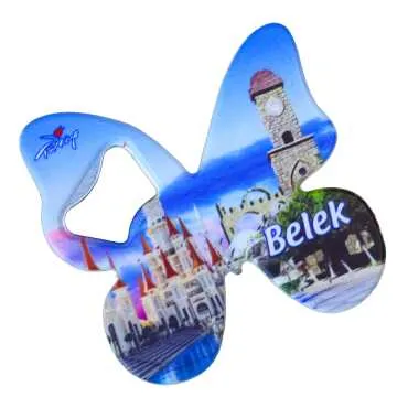 Belek Themed UV Printed Butterfly Bottle Opener - Standart - 2