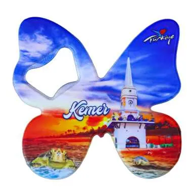 Kemer Themed UV Printed Butterfly Bottle Opener