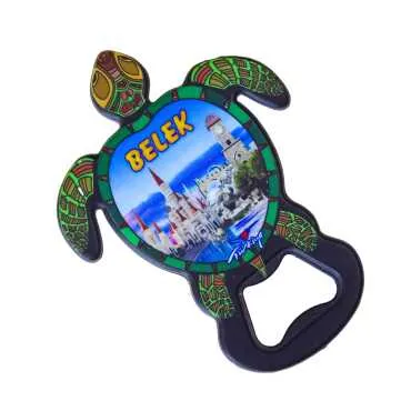 Belek Themed UV Printed Turtle Bottle Opener - 5