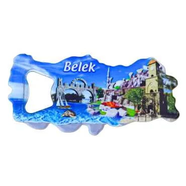 Belek Themed UV Map Bottle Opener