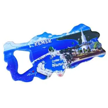 Kemer Themed UV Map Bottle Opener - 6