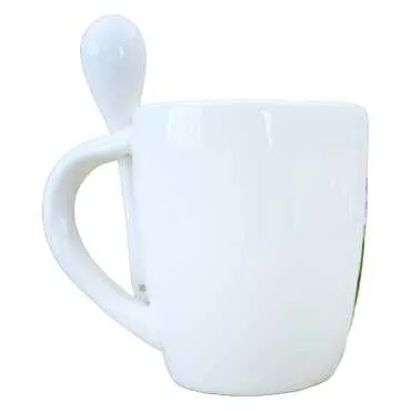 Antalya Ceramic Mug with Spoon - Standart - 2