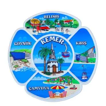 Kemer Themed UV Printed Polyester Plate 15 cm - 4