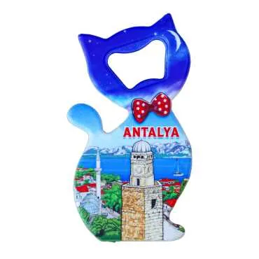 Antalya Themed UV Cat Bottle Opener - 8
