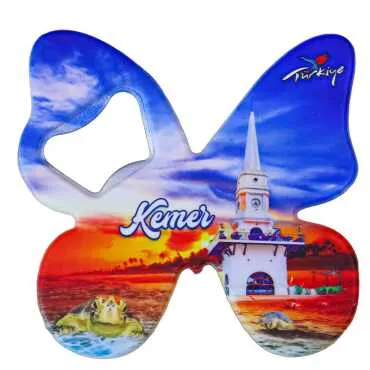 Kemer Themed UV Printed Butterfly Bottle Opener - 3