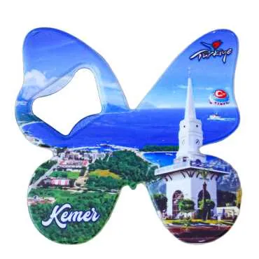 Kemer Themed UV Printed Butterfly Bottle Opener - 4