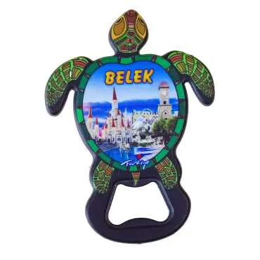 Belek Themed UV Printed Turtle Bottle Opener - 3