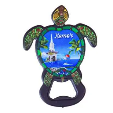 Kemer Themed UV Printed Turtle Bottle Opener - 3