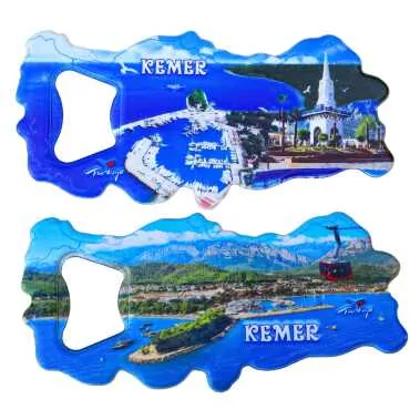 Kemer Themed UV Map Bottle Opener - 2