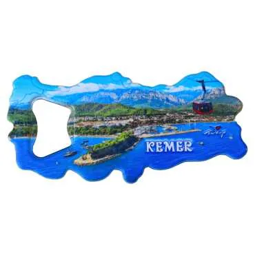 Kemer Themed UV Map Bottle Opener - 3