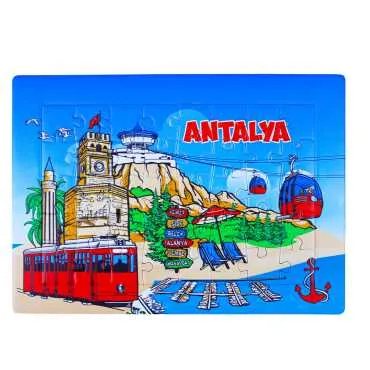 Antalya Themed UV Printed Puzzle 130x180 mm - 3