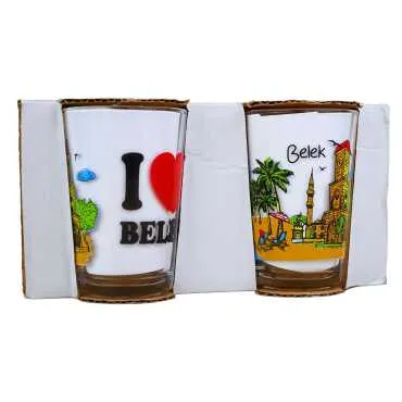Belek Themed Myros Set of 2 Water Glasses - Standart - 2