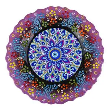Nazar Themed Myros Ceramic Picture Plate 25 cm