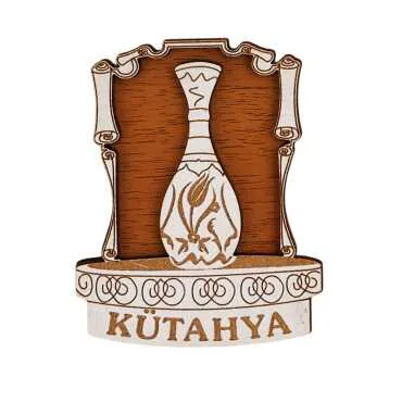 Kütahya Themed 3D Picture Wooden Refrigerator Magnet