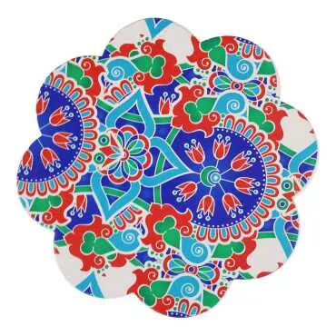 Traditional Çini Themed UV Daisy Trivet 185 mm